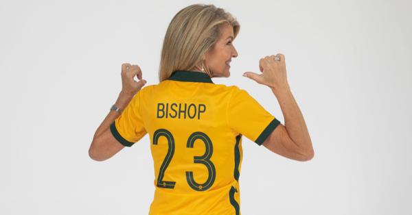 Julie Bishop steps onto the field as the latest Legacy '23 Ambassador to join team Football Australia