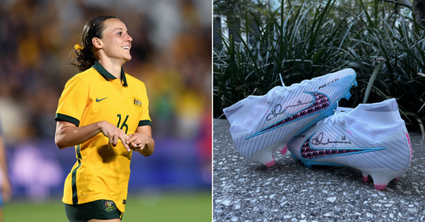 WIN a pair of SIGNED Hayley Raso boots AND a signed CommBank Matildas jersey